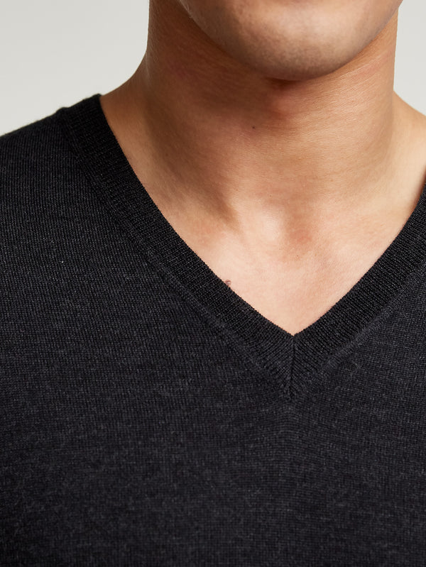 Charcoal Rally V Neck