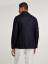 Navy Soleil Silk Jacket