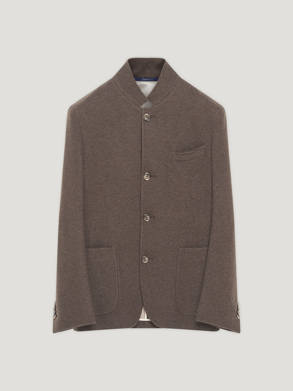 Brown Double Face Cashmere Blazer