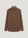 Brown Cashmere Hand Finish Shirt