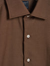 Brown Cashmere Hand Finish Shirt