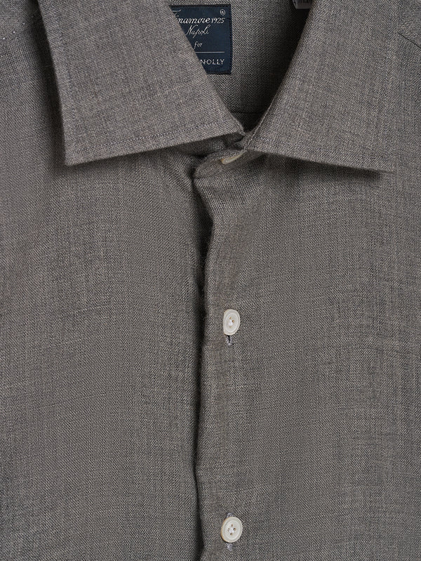 Grey Cashmere Hand Finish Shirt