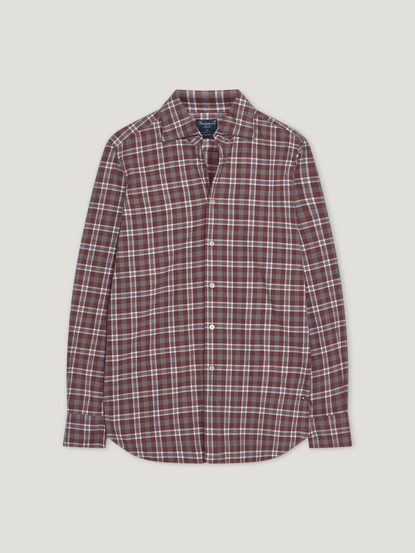 Tobacco/Grey Comfort Hand Finish Shirt