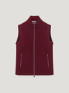 Burgundy Waistcoat Cashmere Fleece