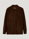 Brown Suede Overshirt