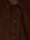 Brown Suede Overshirt