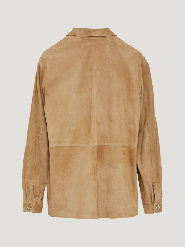 Stone Suede Overshirt