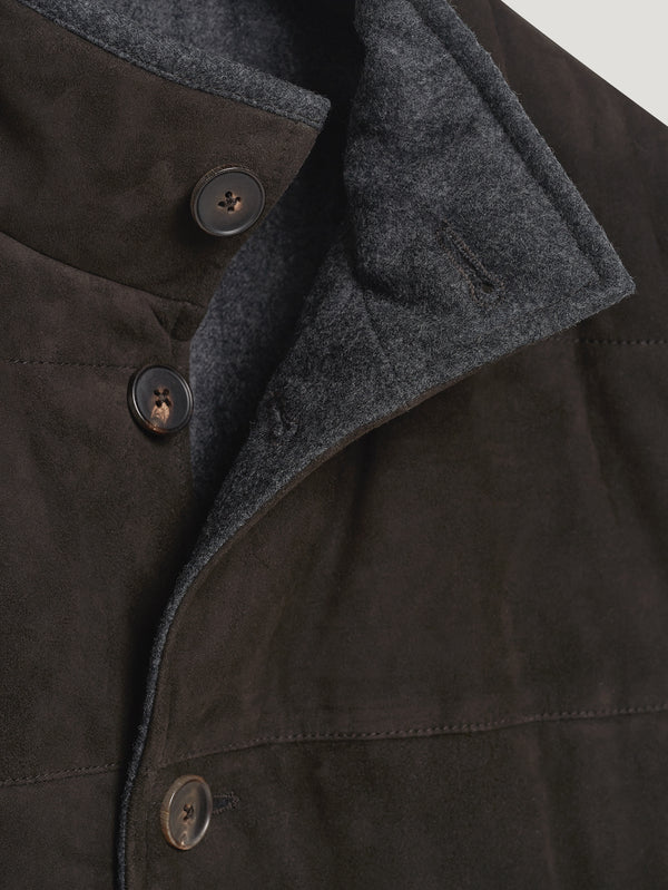 Dark Brown Suede Gilet