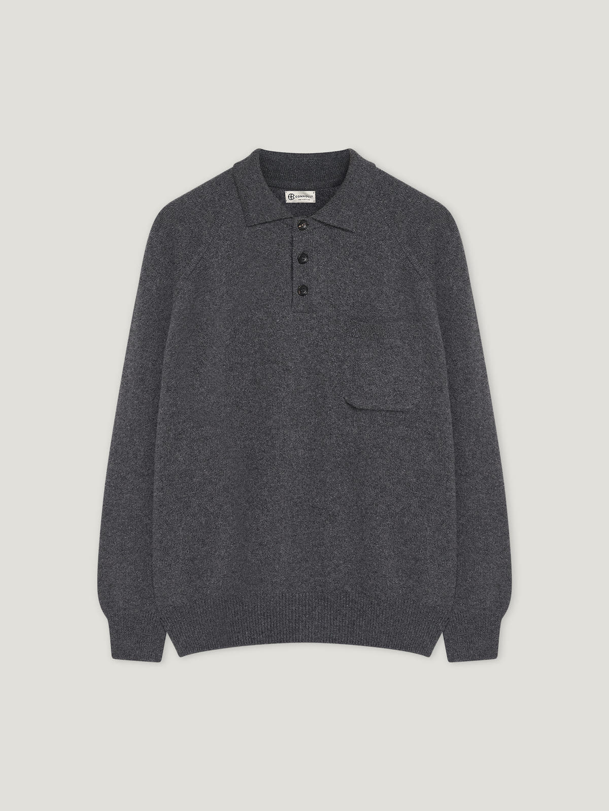 Grey Raglan Racing Polo - Connolly