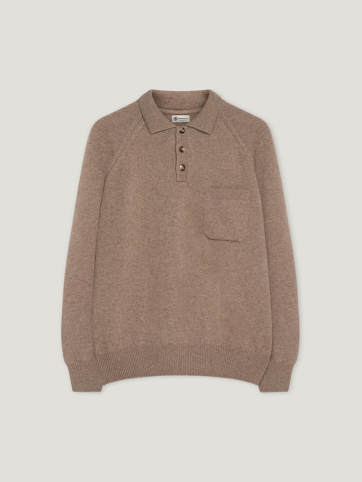 Natural Raglan Racing Polo - Connolly