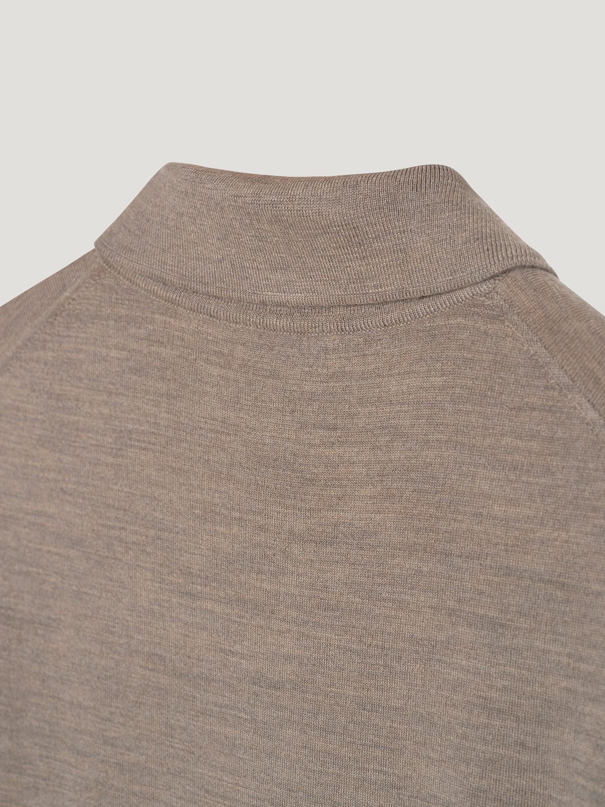 Natural 3 Button Merino Polo Shirt - Connolly