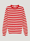 Red Rally Stripe Sweater