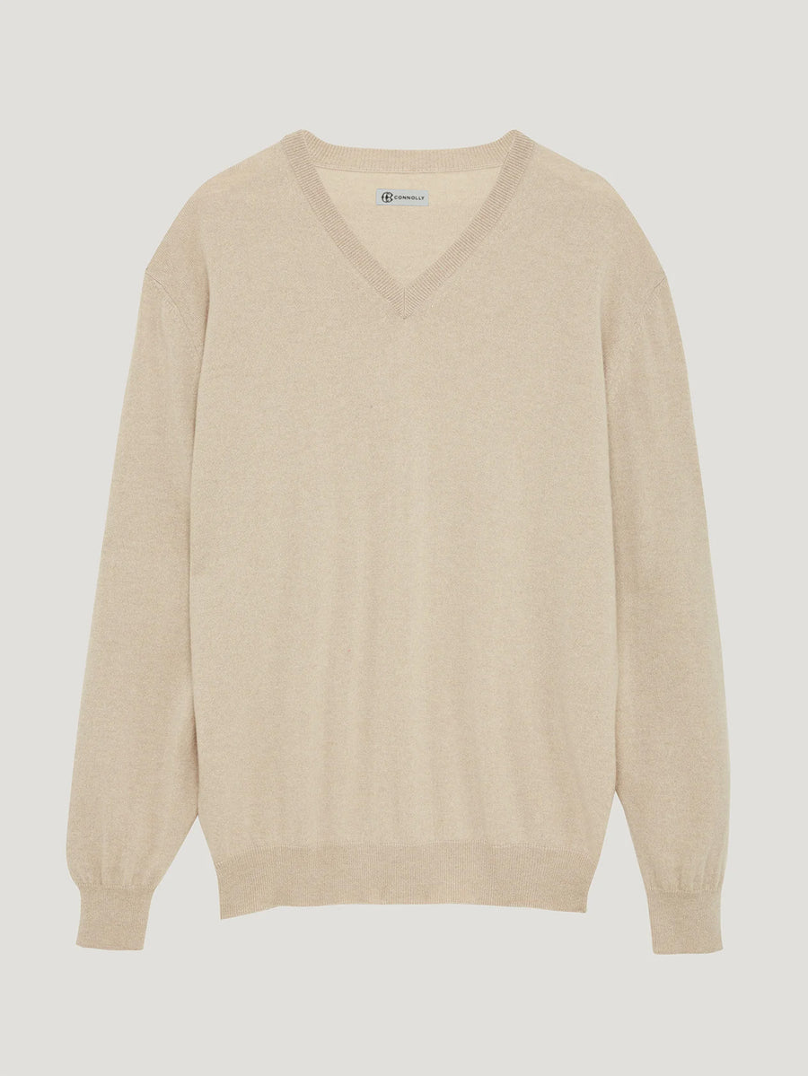 Bone Venetian V Neck - Connolly