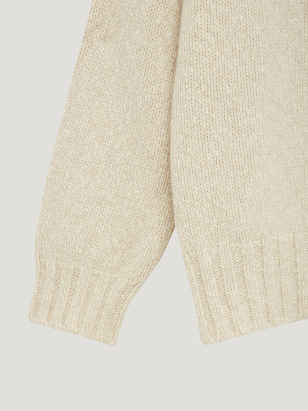 Ecru Oversized Chunky Knit