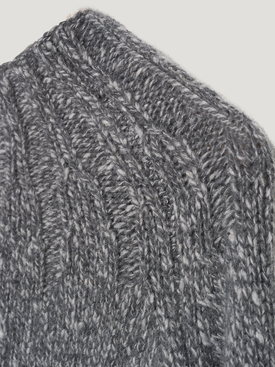 Dark Grey Oversized Chunky Knit - Connolly