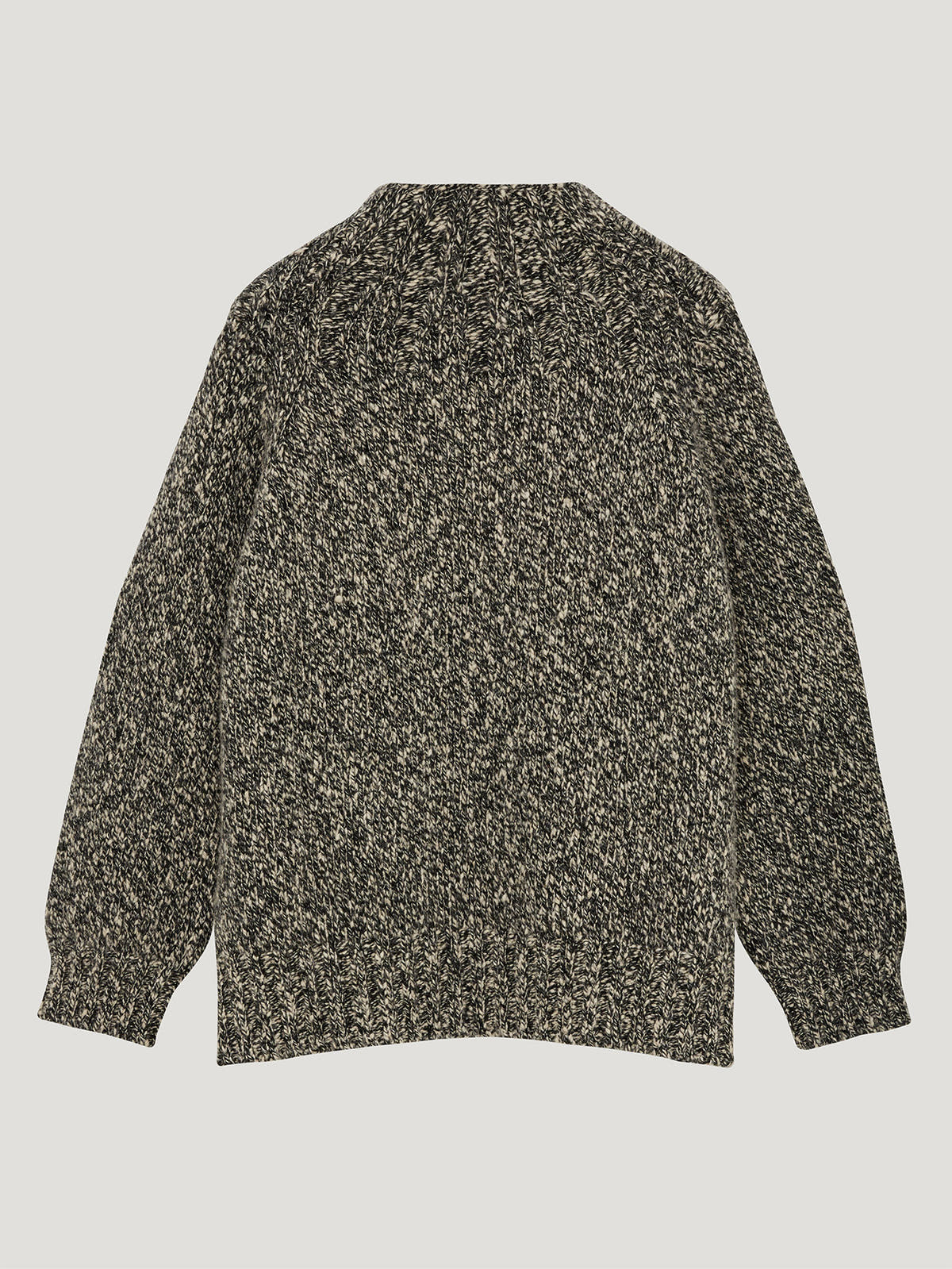 Black/Ecru Oversized Chunky Knit - Back flat shot