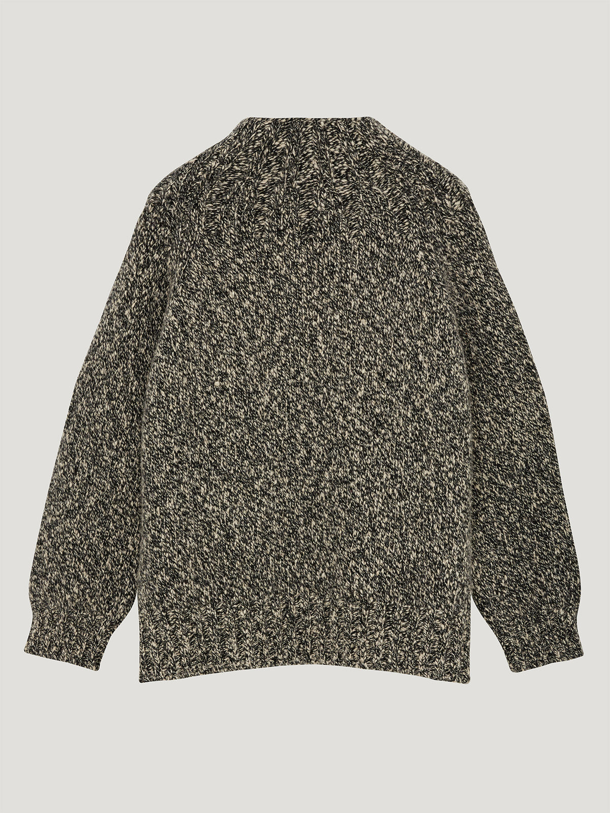 Black/Ecru Oversized Chunky Knit - Back flat shot