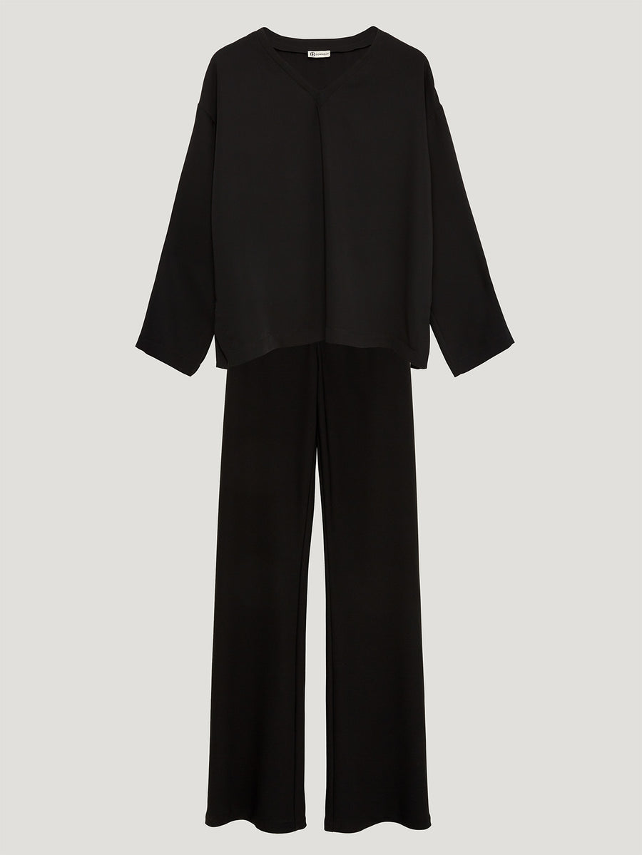 Black Nouvelle Trouser Suit - Connolly