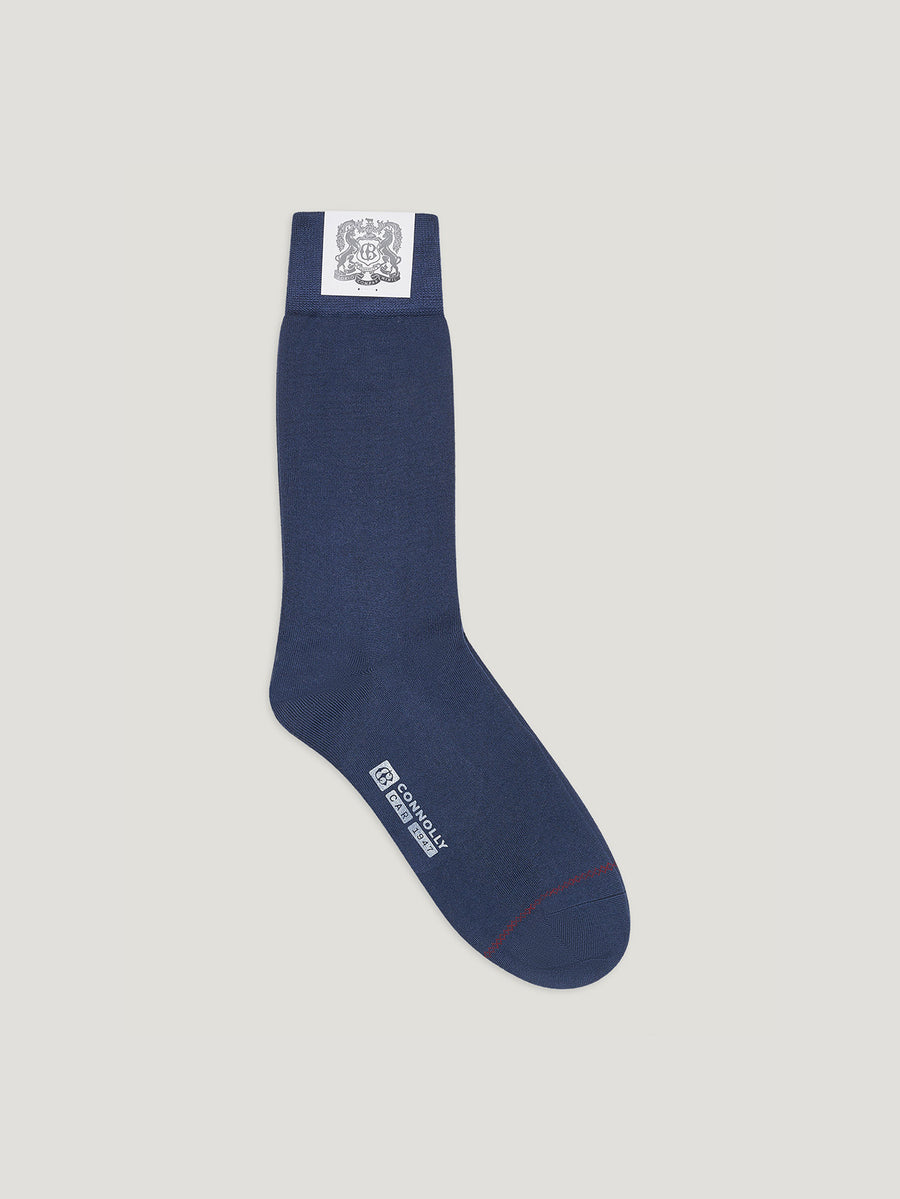 Denim Cashmere and Silk Socks - Connolly