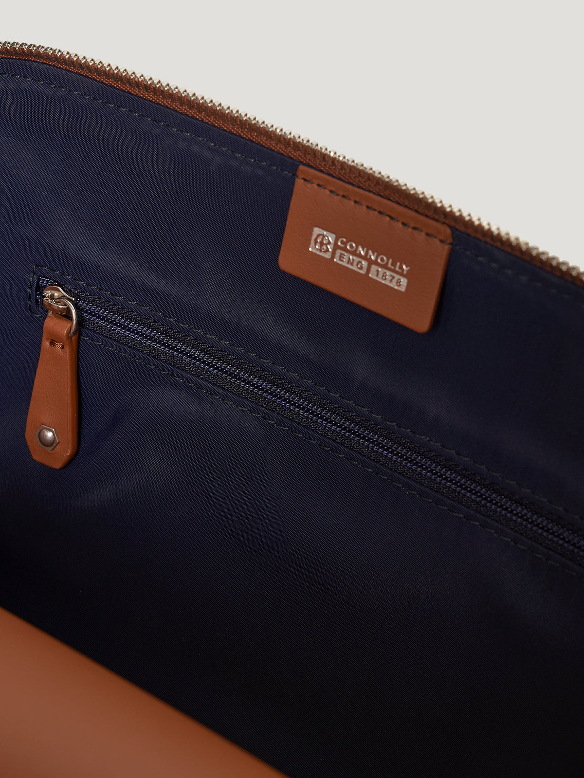 Dark Tan Small Washbag - Connolly