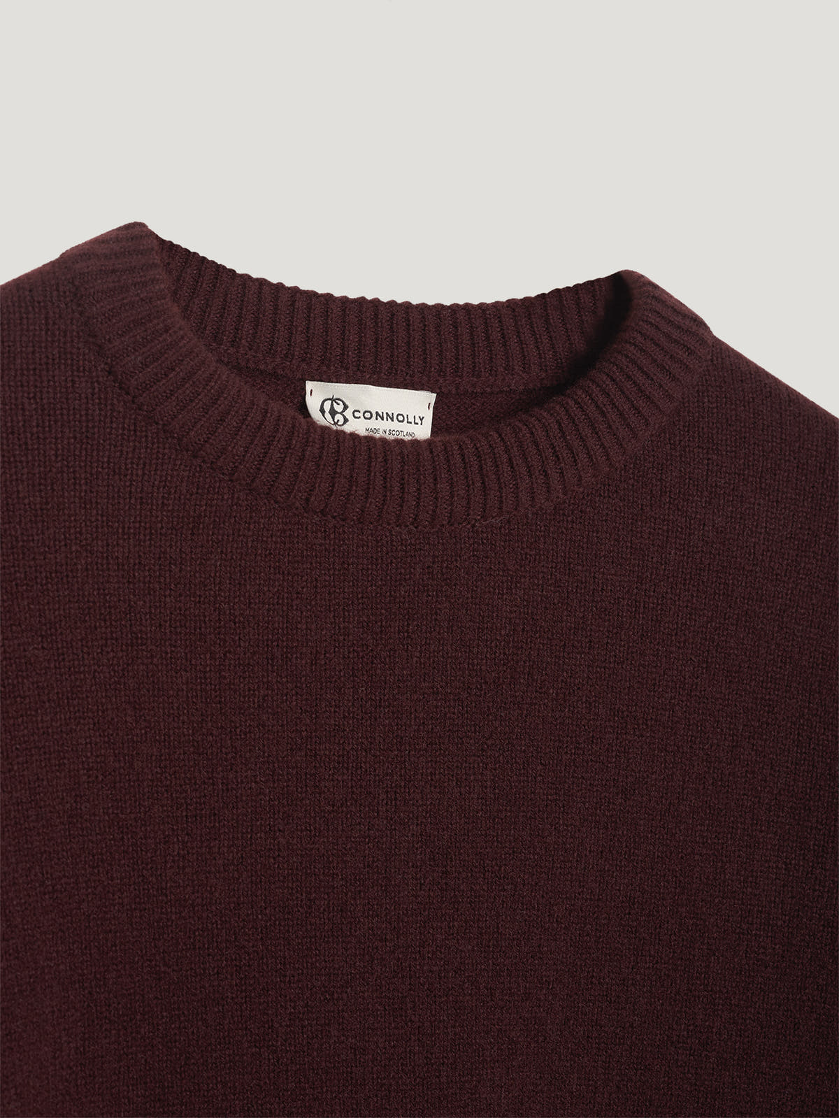 Burgundy 4 Ply Favourite Sweater - Connolly