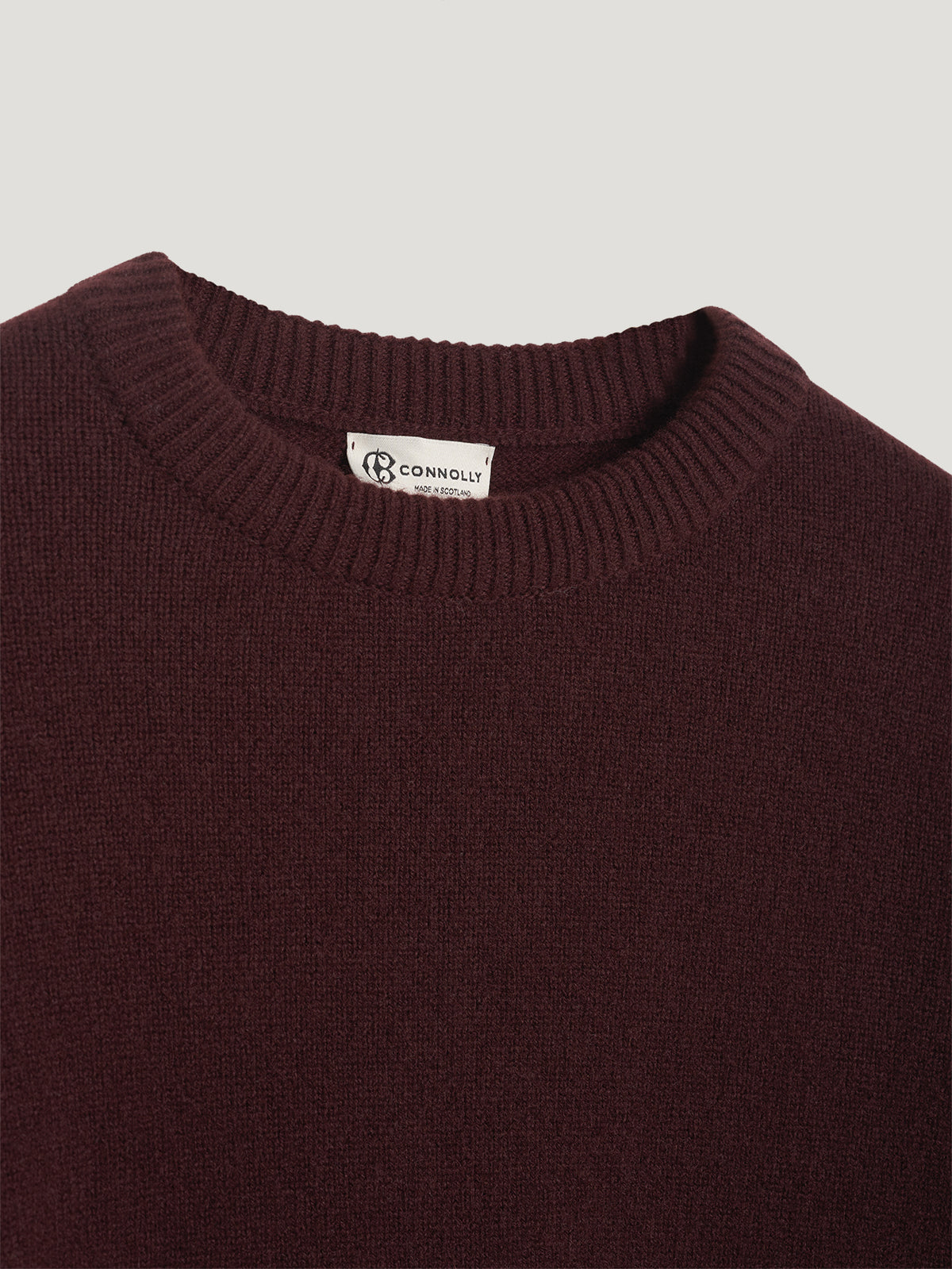 Burgundy 4 Ply Favourite Sweater - Connolly