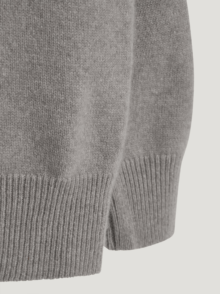 Grey 4 Ply Favourite Sweater - Connolly