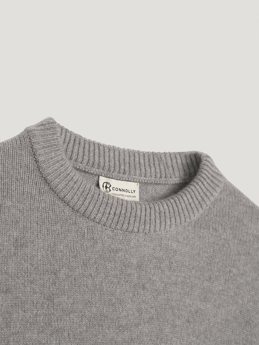 Grey 4 Ply Favourite Sweater - Connolly