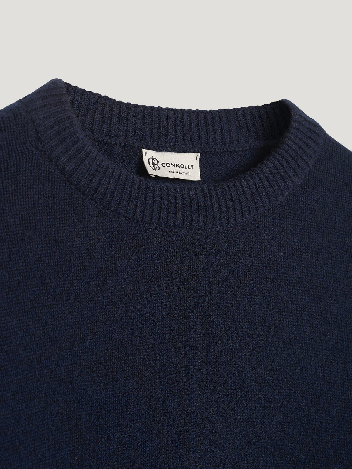 Navy 4 Ply Favourite Sweater - Connolly