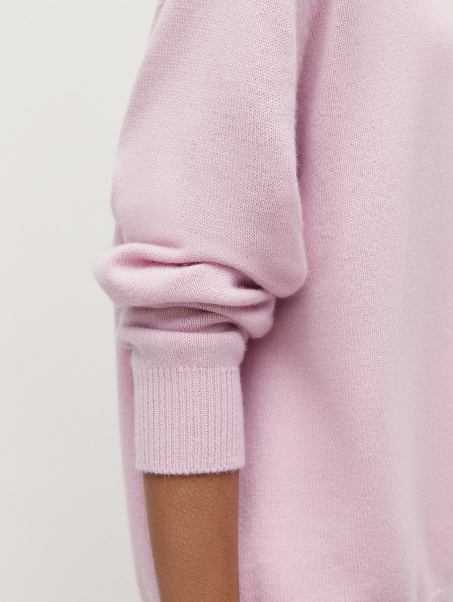 Pale Pink 4 Ply Favourite Sweater - Connolly