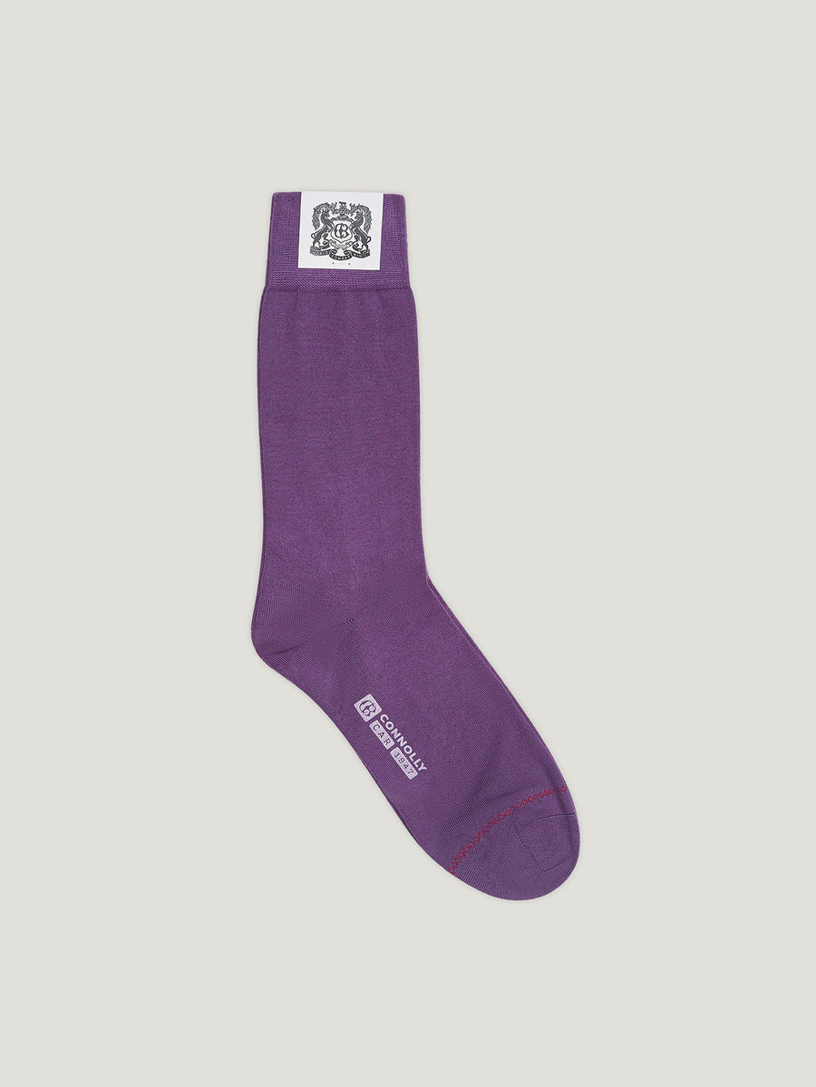 Purple Cashmere and Silk Socks - Connolly