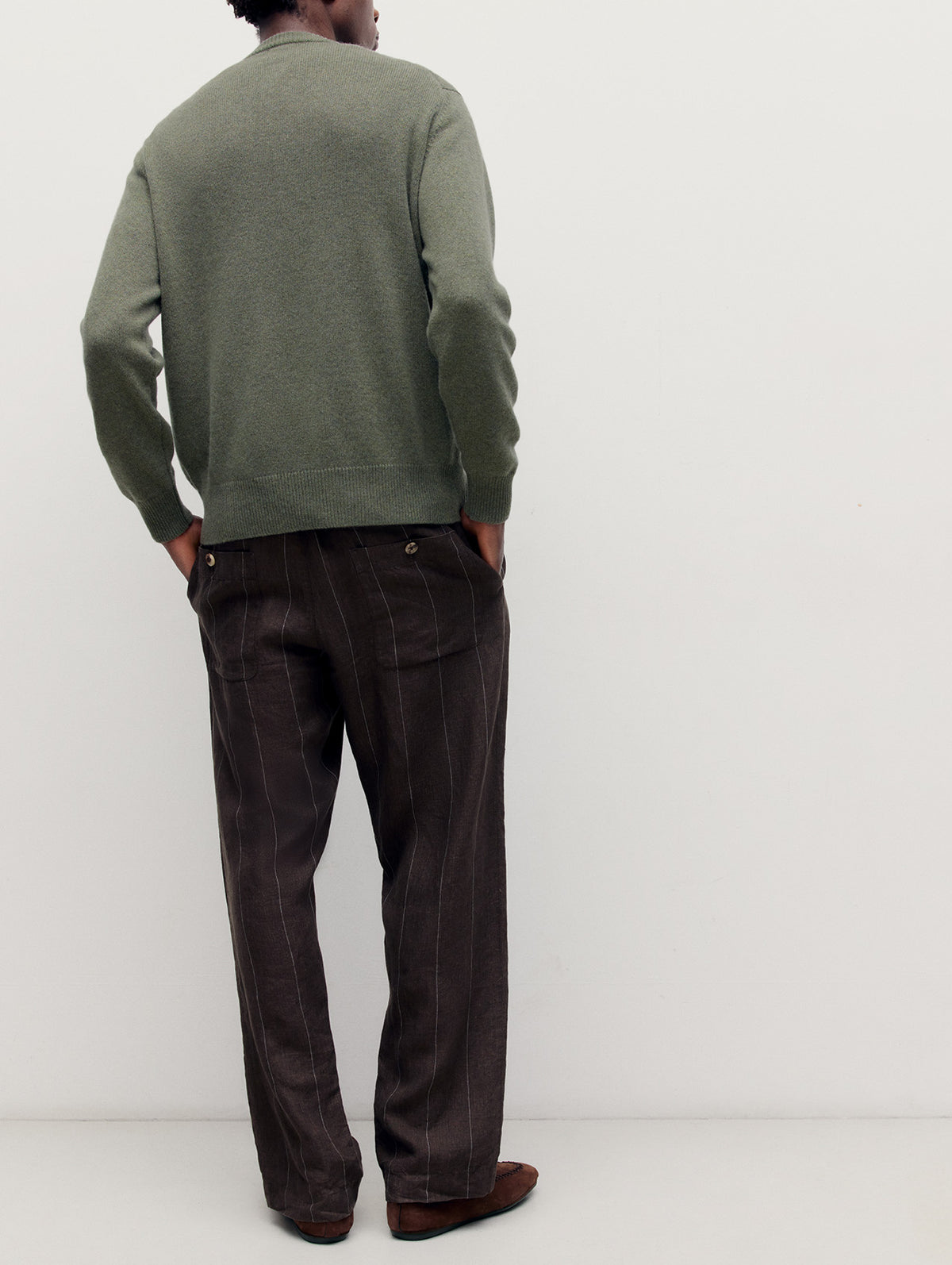 Brown Joes Linen Trousers - Connolly