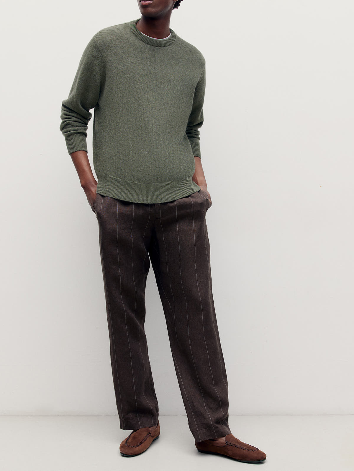 Brown Joes Linen Trousers - Connolly