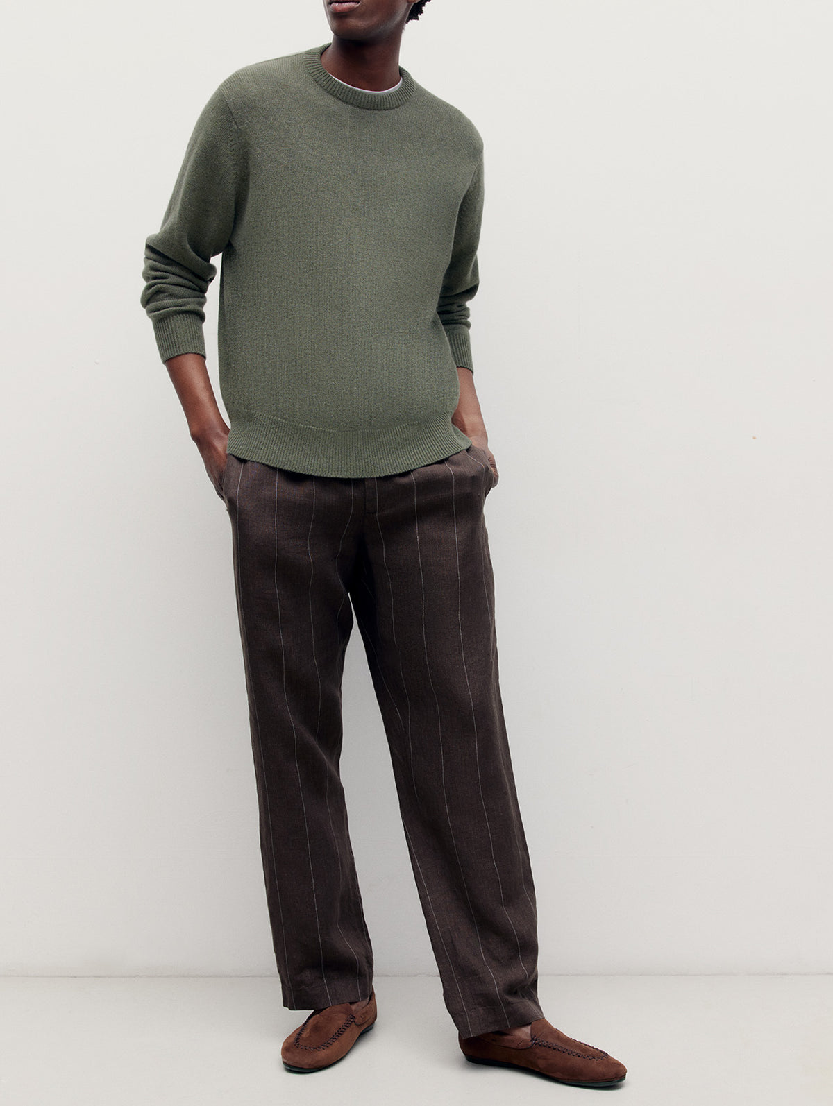 Brown Joes Linen Trousers - Connolly