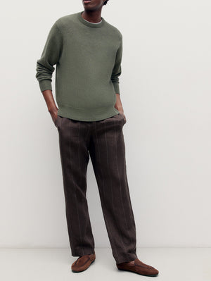 Brown Joes Linen Trousers