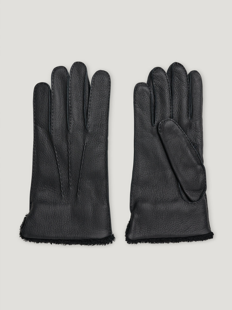 Black Cashmere Fleece Glove - Connolly