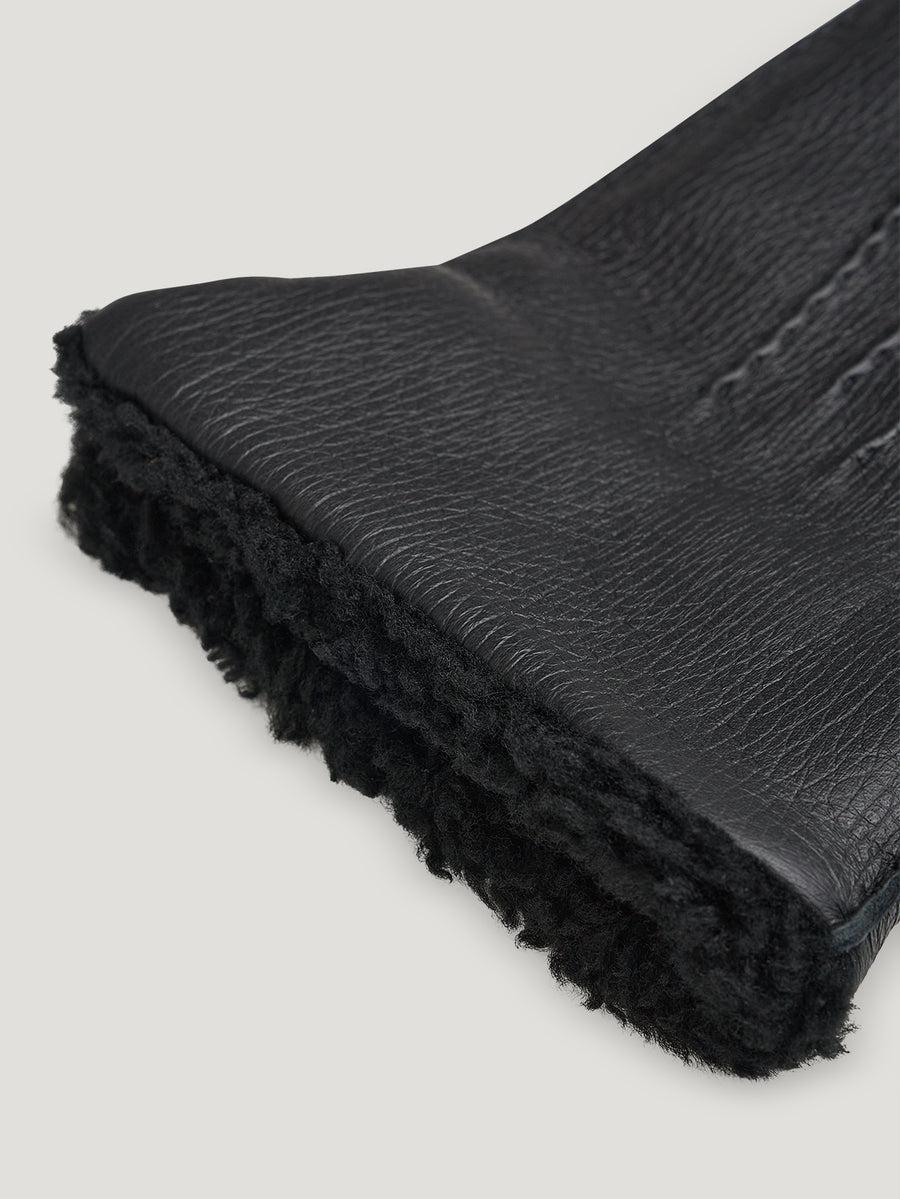 Black Cashmere Fleece Glove - Connolly