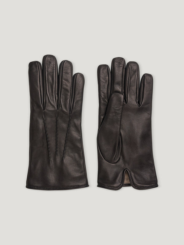 Black Nappa Cashmere Lined Glove