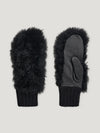 Black Cashmere Fleece Mitten
