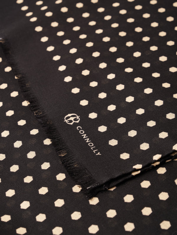 Black Connolly Rivet Scarf