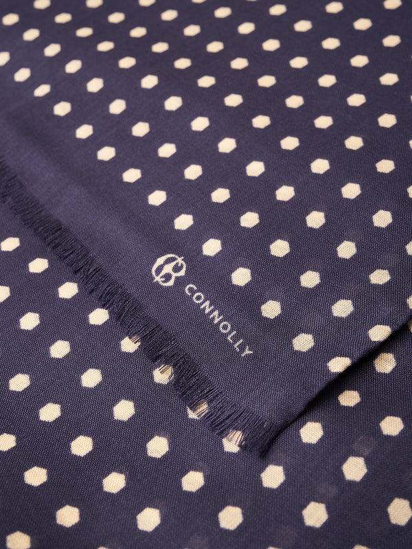 Navy Connolly Rivet Scarf
