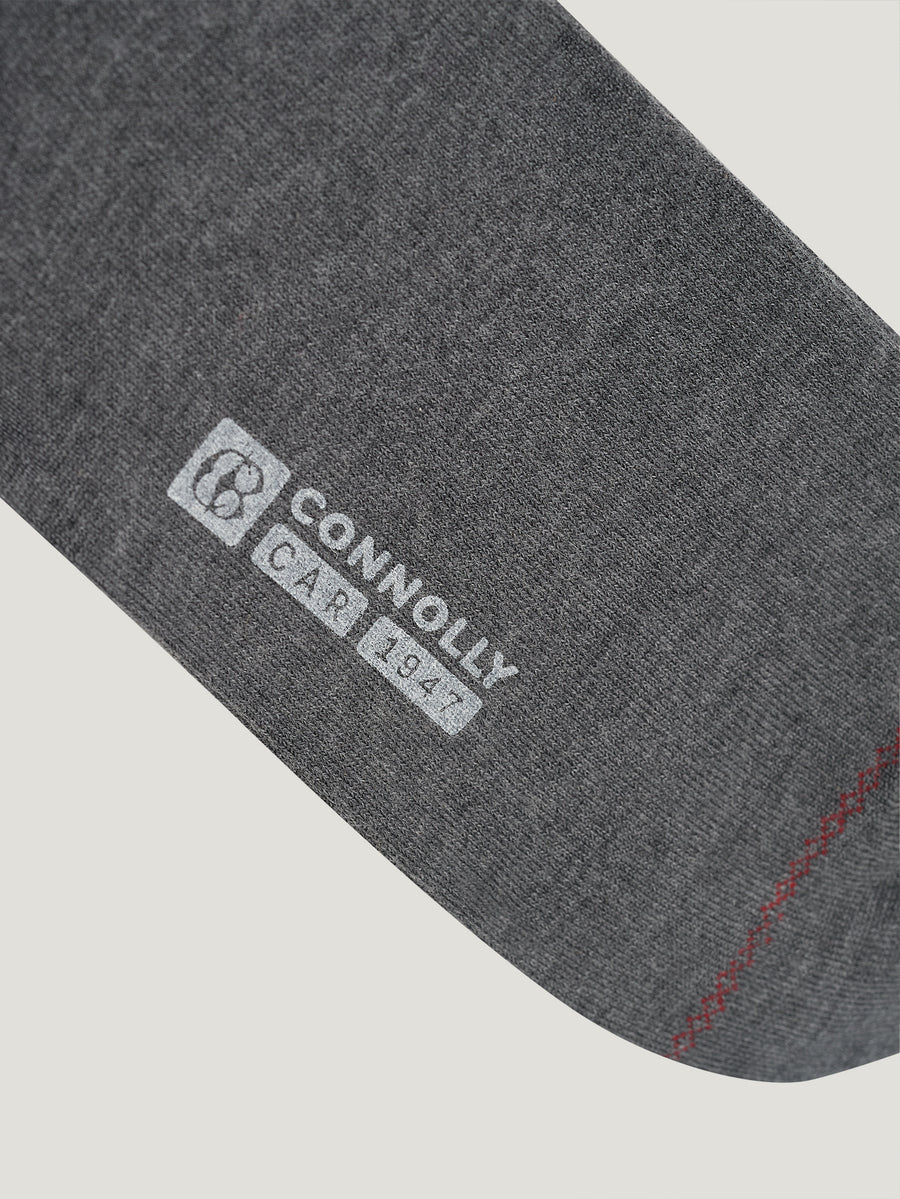 Dark Grey Cashmere and Silk Socks - Connolly