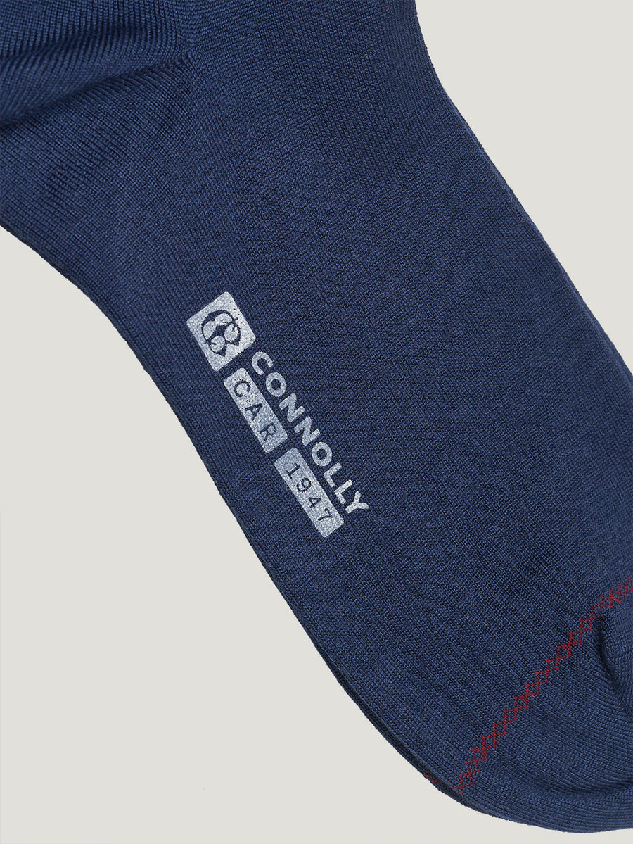 Denim Cashmere and Silk Socks - Connolly