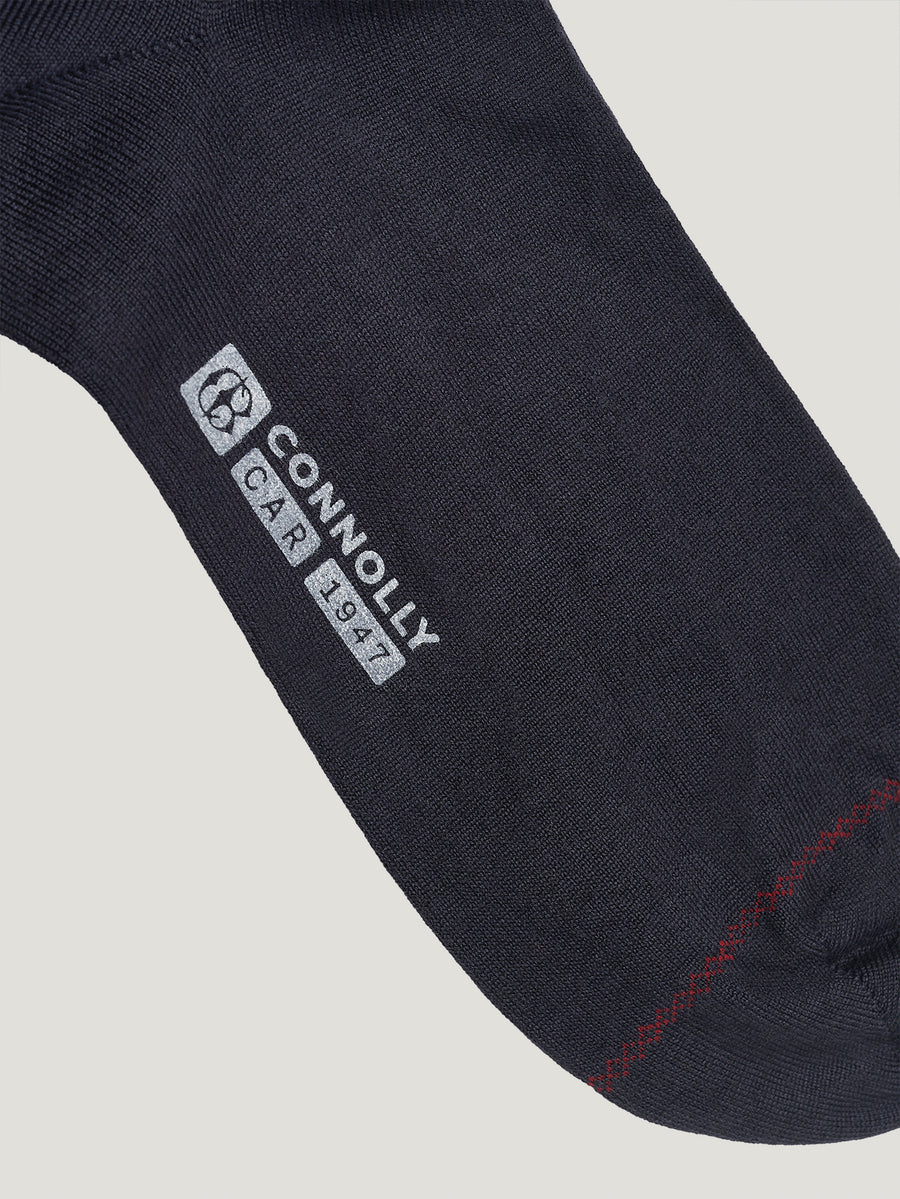 Navy Cashmere and Silk Socks - Connolly