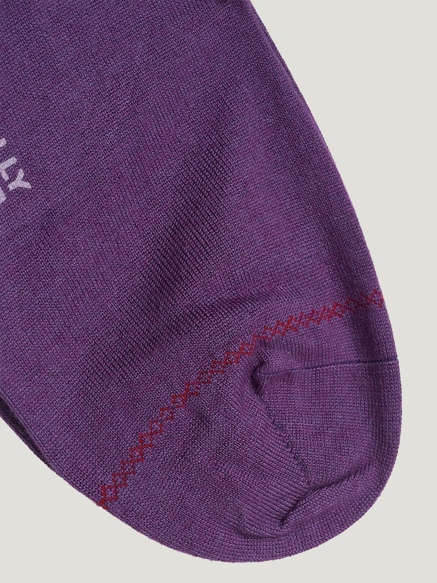 Purple Cashmere and Silk Socks - Connolly