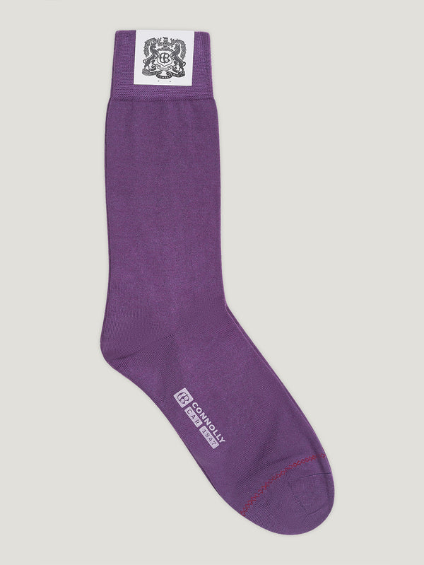 Purple Cashmere and Silk Socks