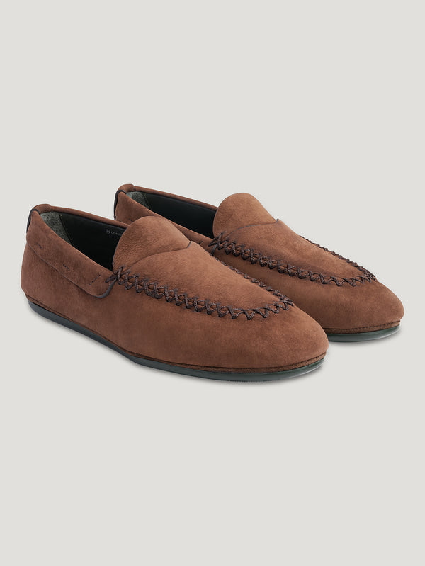 Dark Brown Driving Loafers