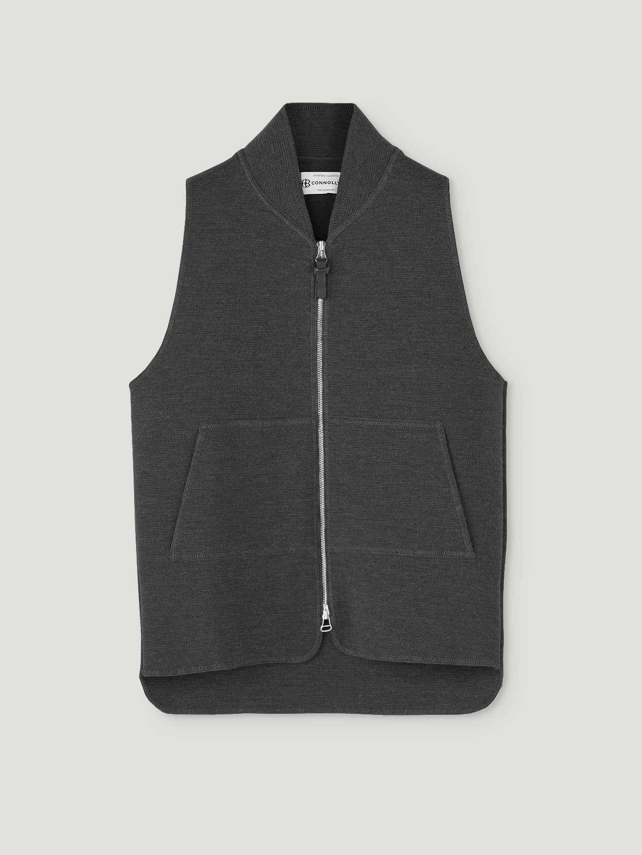 Charcoal Knit Waistcoat– Connolly