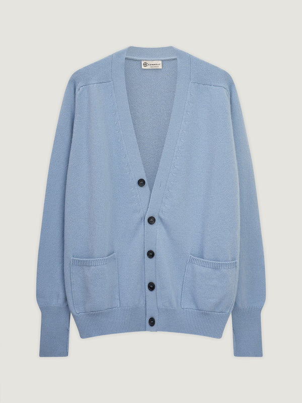 Pale Blue Art Cardi