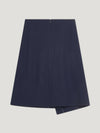 Navy Blanket Wrap Skirt